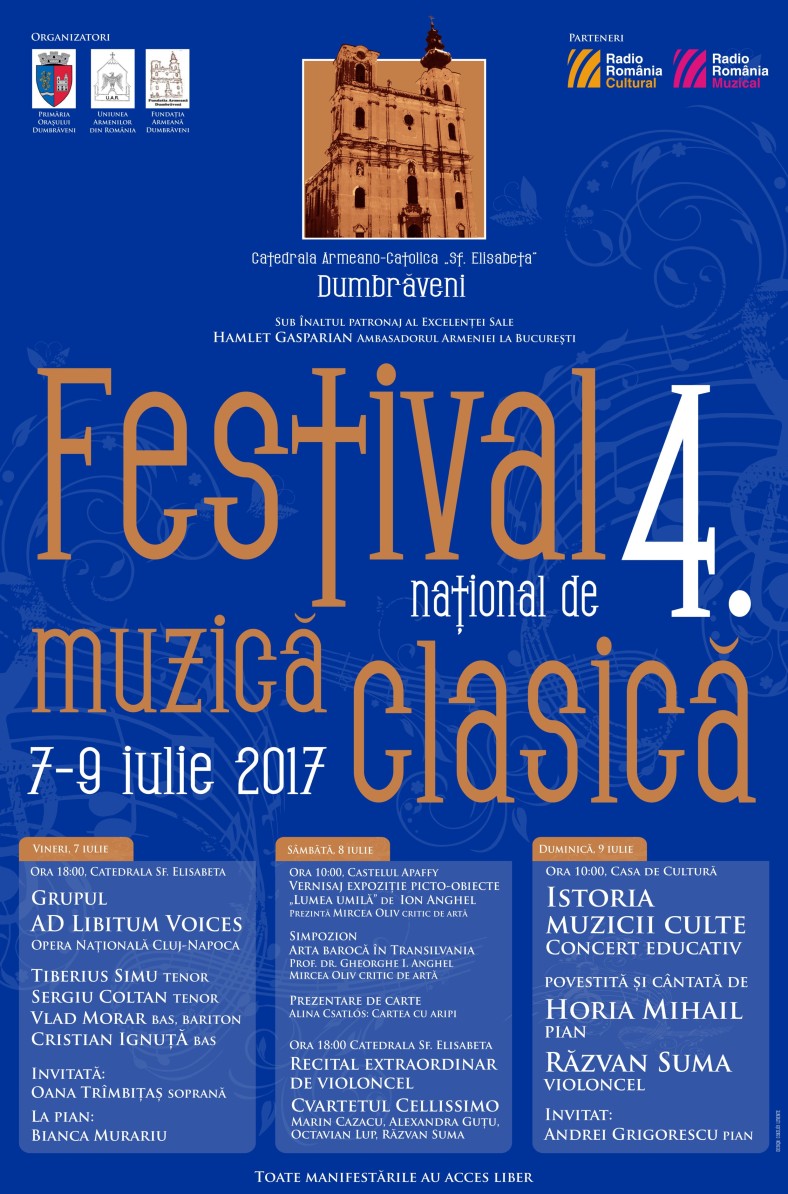 afis Festivalul de muzica clasica Dumbraveni